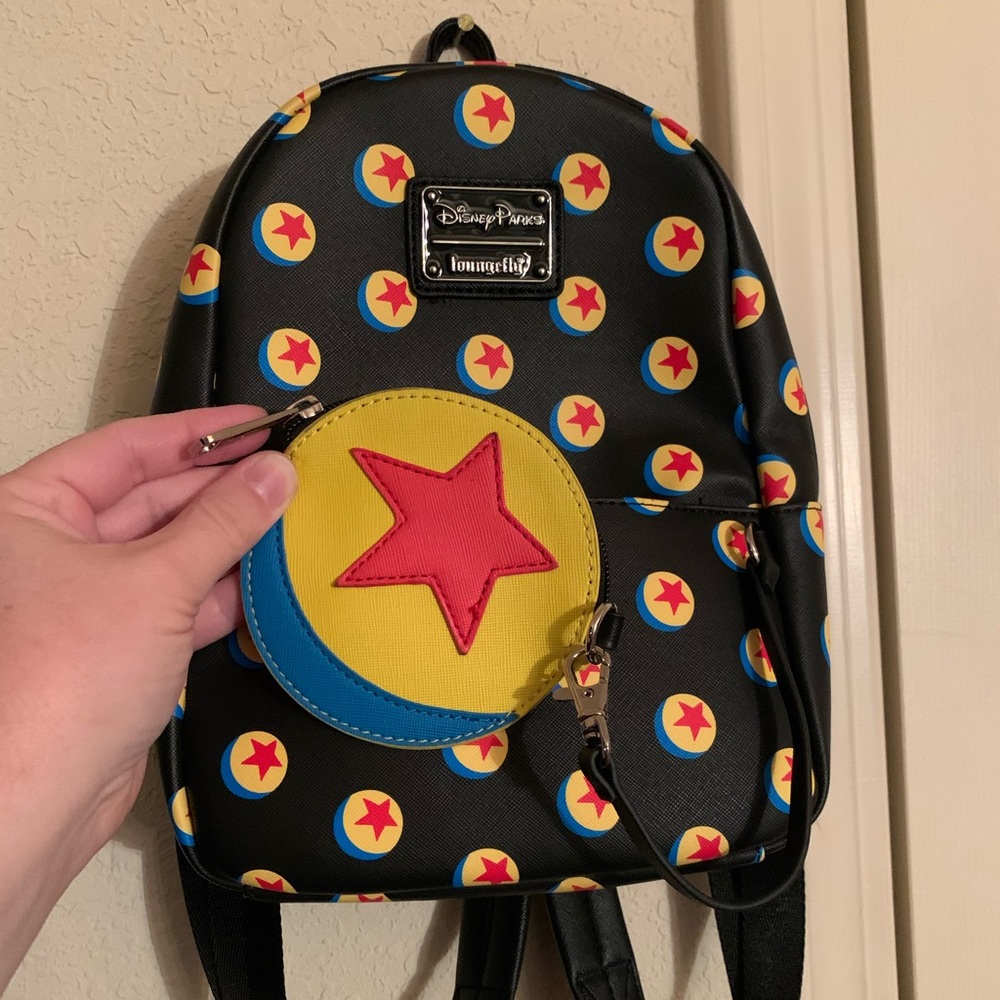 Disney Parks Loungefly Pixar Ball Mini Backpack